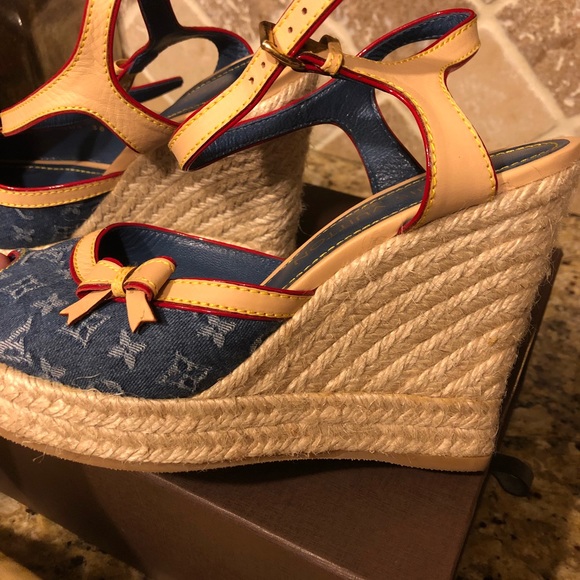 COPY - COPY - Louis Vuitton denim wedge - Picture 8 of 8